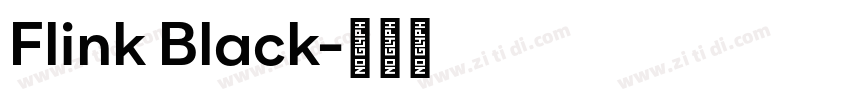 Flink Black字体转换